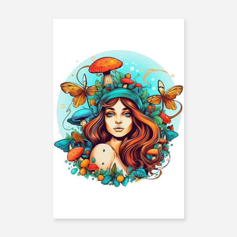Forêt de conte de fées Poster 20 x 30 cm