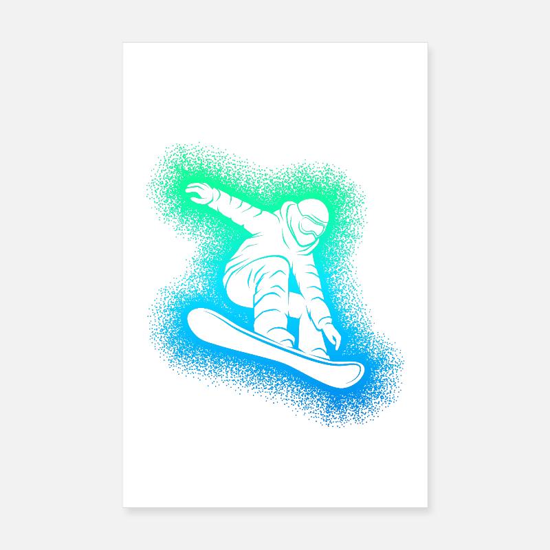 Snowboard Snowboarder Snowboarding Poster 20x30 cm