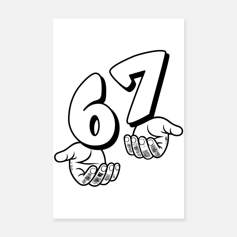67 Six Sept - Poster 20 x 30 cm - blanc