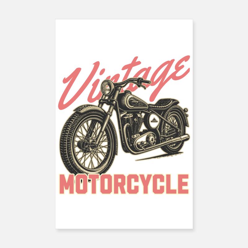 Moto vintage Poster 20 x 30 cm