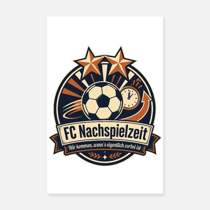 FC Nachspielzeit Poster 20x30 cm