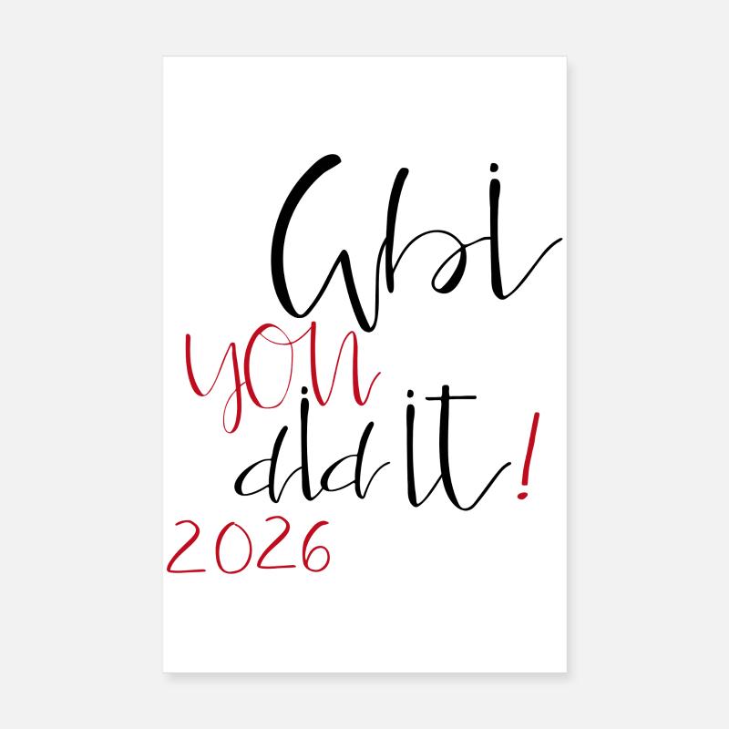 Abi you did it Poster 20x30 cm