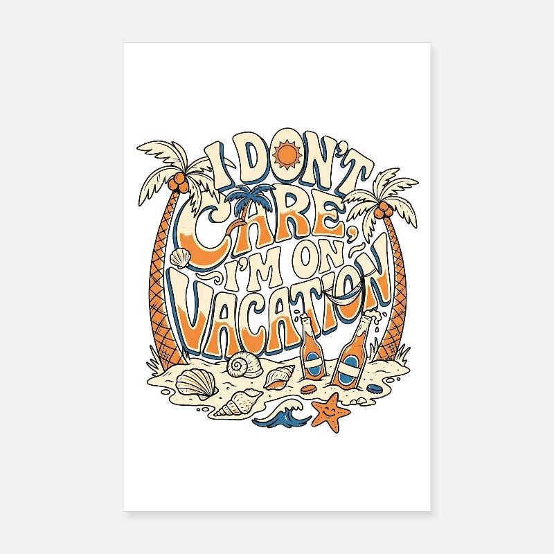 En vacances Poster 20 x 30 cm