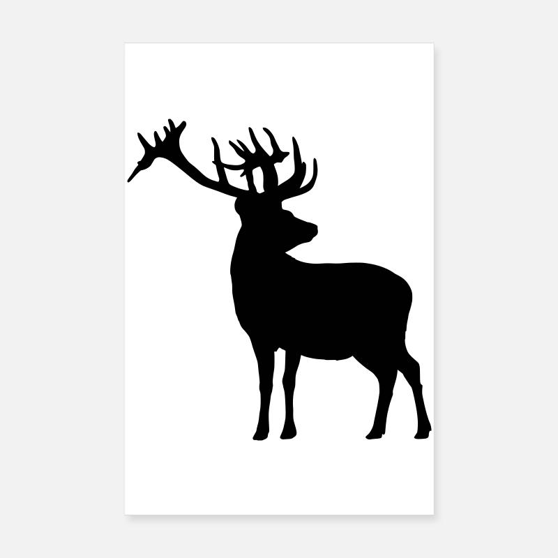 Hirsch Poster 20x30 cm
