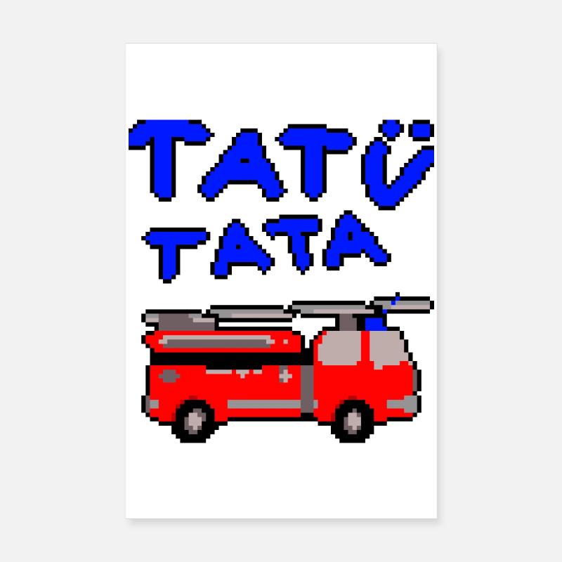 Pompiers Tatütata Poster 20 x 30 cm