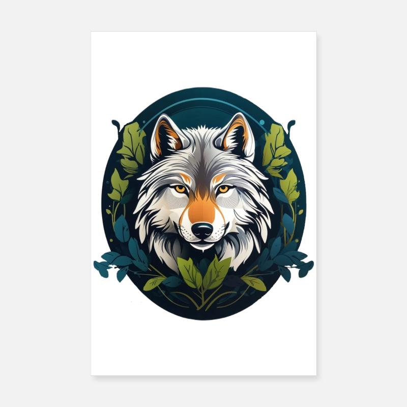 Forest dweller wolf Poster 8" x 12" (20x30 cm)