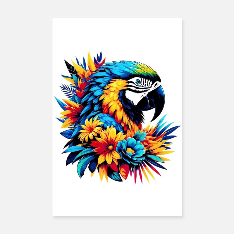 Papagei Poster 20x30 cm