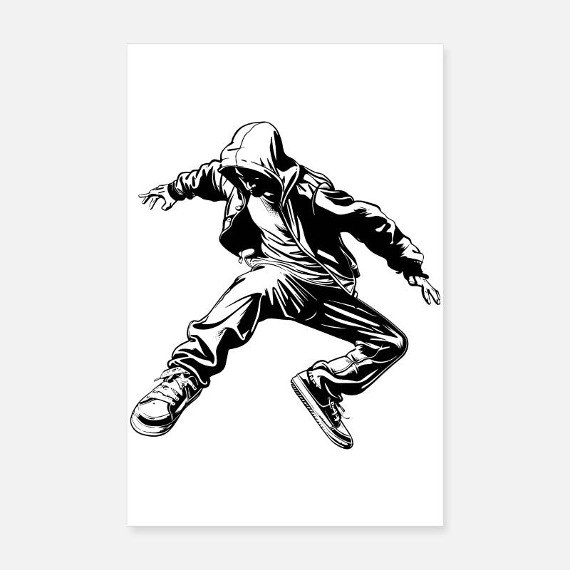 Dessin B-Boy Poster 20 x 30 cm