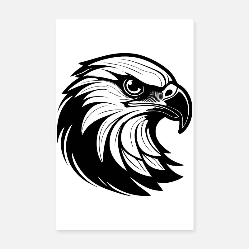 Graphiques élégants en forme d’aigle Poster 20 x 30 cm