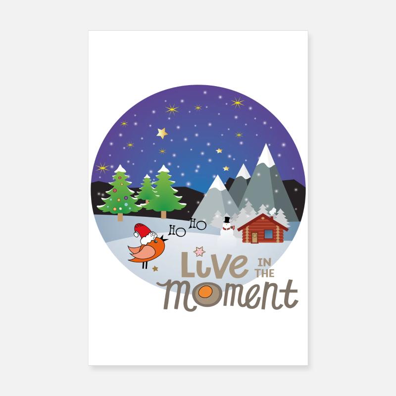 Winter Magic Christmas Poster 8" x 12" (20x30 cm)