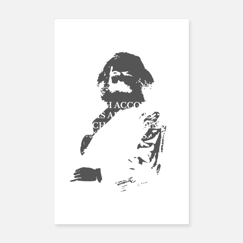 Zitat von Karl Marx Poster 20x30 cm