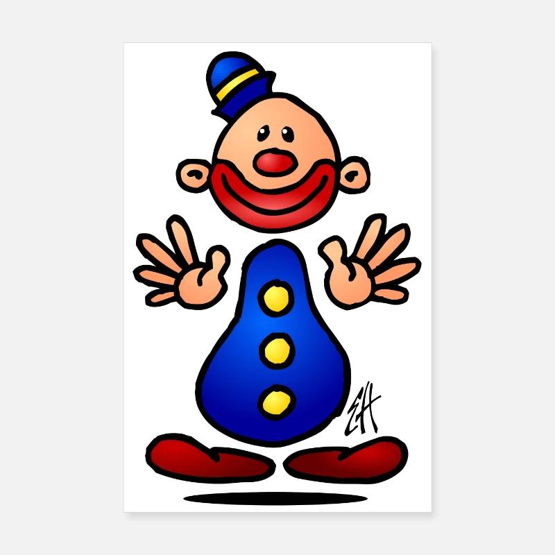 Clown Poster 20x30 cm