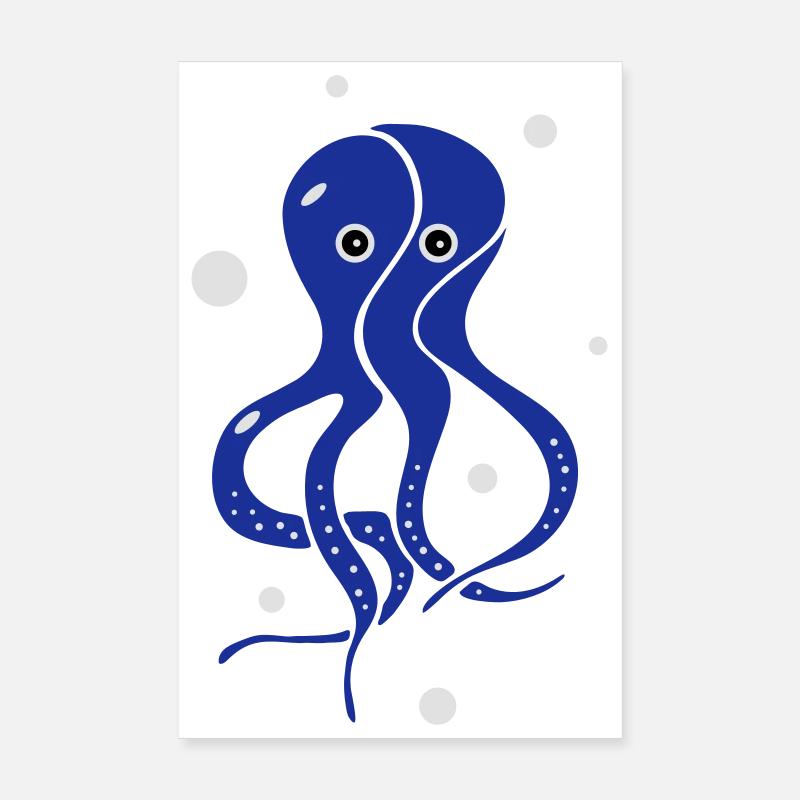 Le calmar Poster 20 x 30 cm