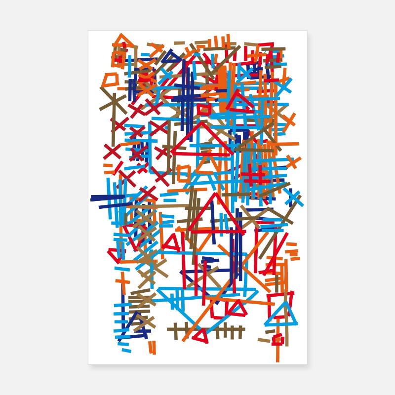 Carpet Abstract / Pattern - Bauhaus Poster 8" x 12" (20x30 cm)