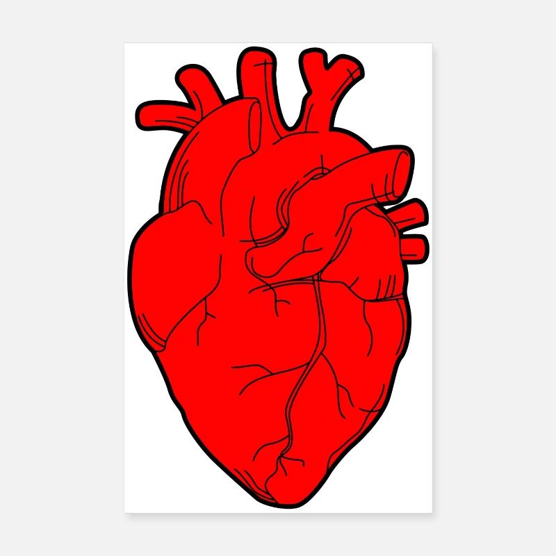 Herz Poster 20x30 cm