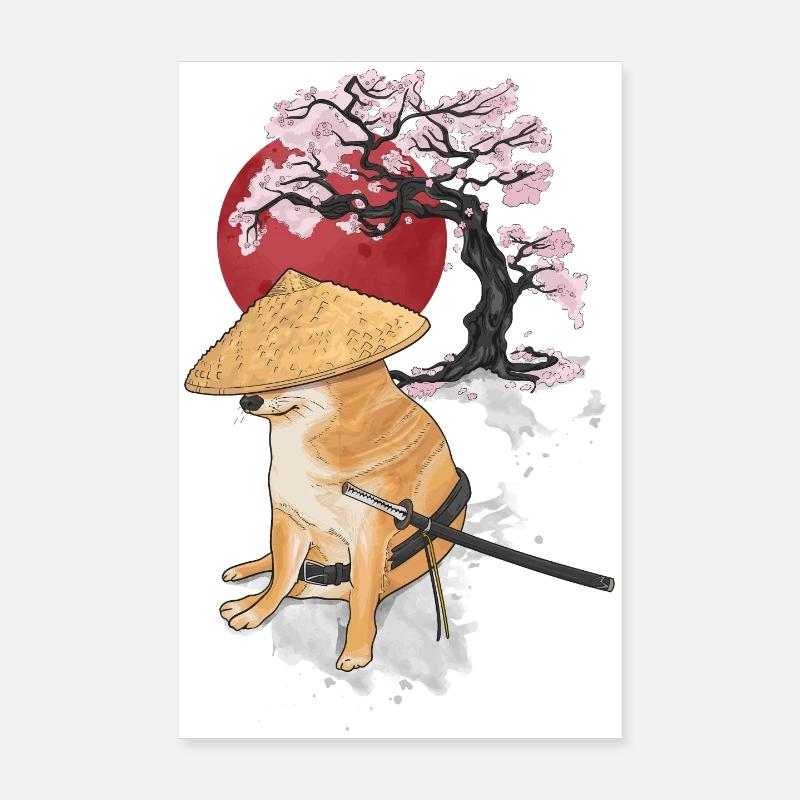 samurais cheems Poster 20x30 cm