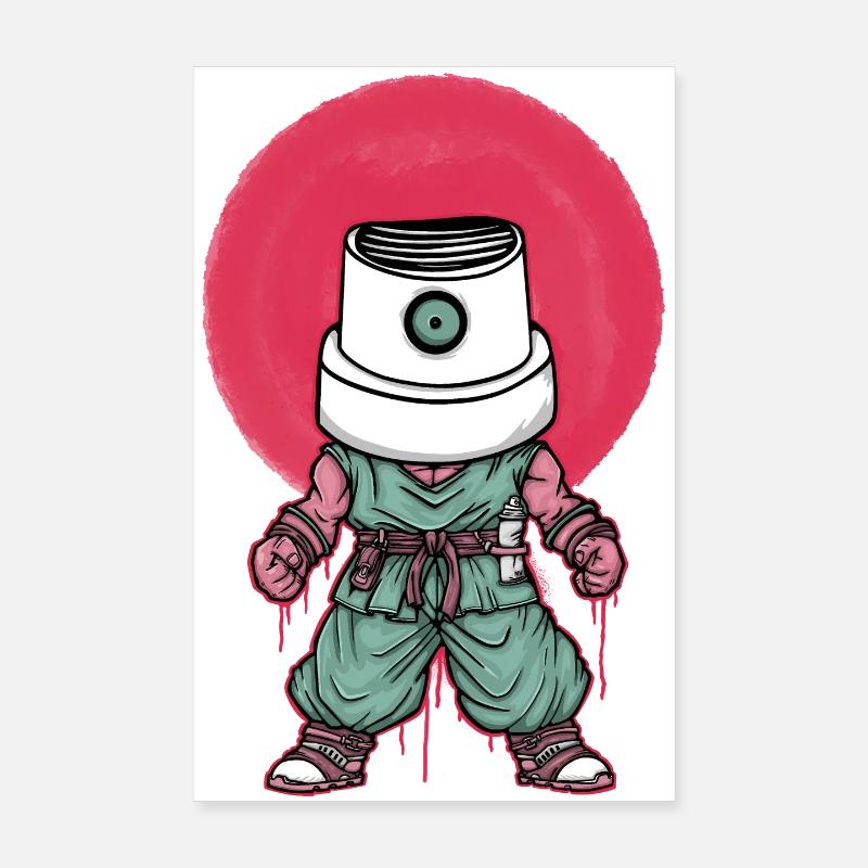 Goku Graffiti Poster 20x30 cm
