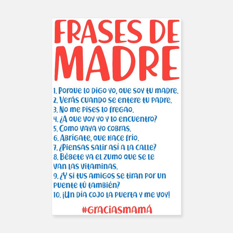 Zitate der Mutter Poster 20x30 cm