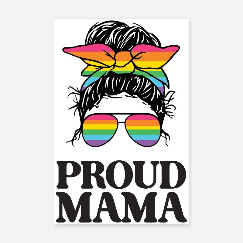 Proud Mama Poster 8" x 12" (20x30 cm)