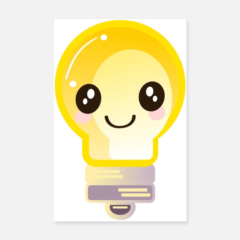 LIGHT BULB Poster 8" x 12" (20x30 cm)