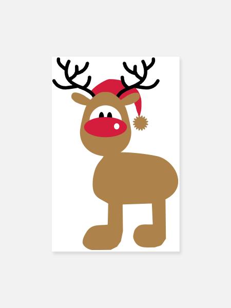 Weihnachten - Poster 20x30 cm - Weiß - Vorne