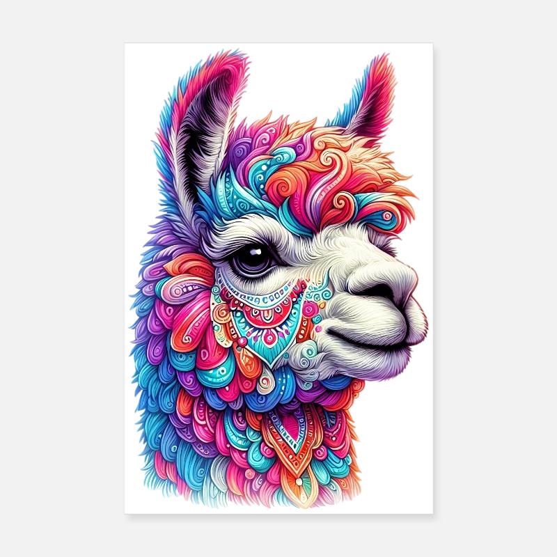 Alpaka Poster 20x30 cm