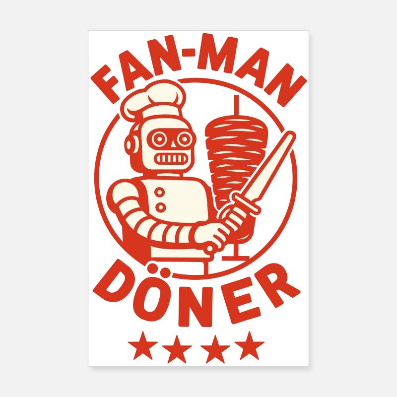 Robo kebab Poster 20 x 30 cm