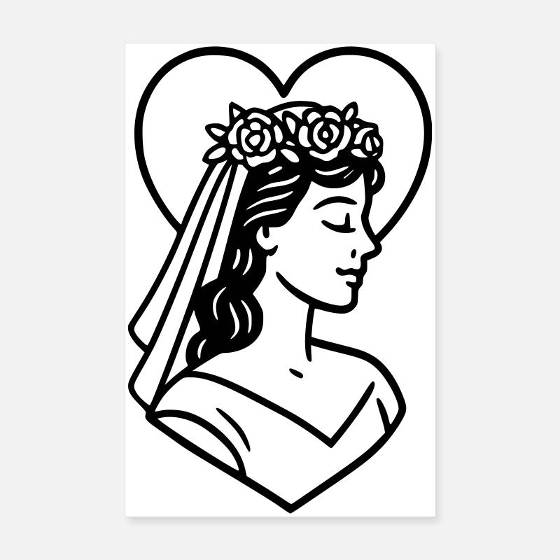Die Braut Poster 20x30 cm