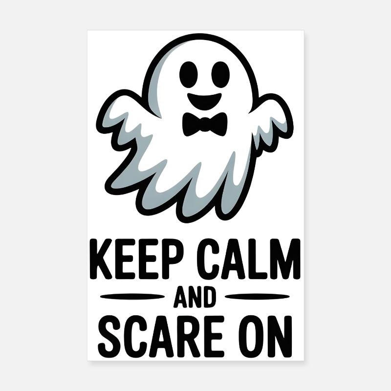 Keep Calm and Scare On Poster 8" x 12" (20x30 cm)