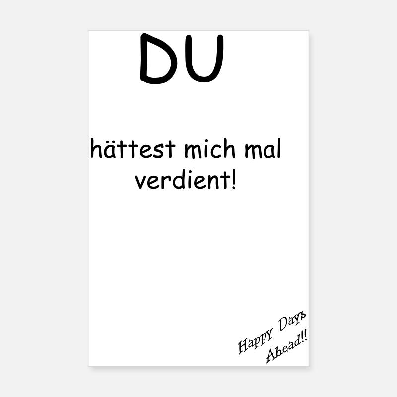 Vous me méritez ! Poster 20 x 30 cm