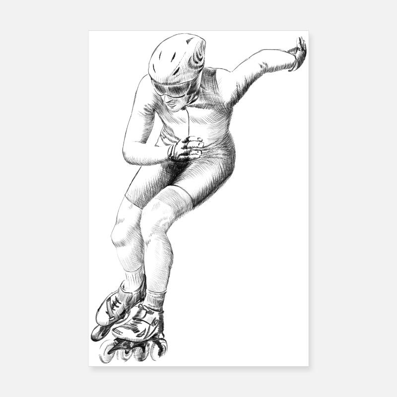 Speedskating Poster 20x30 cm