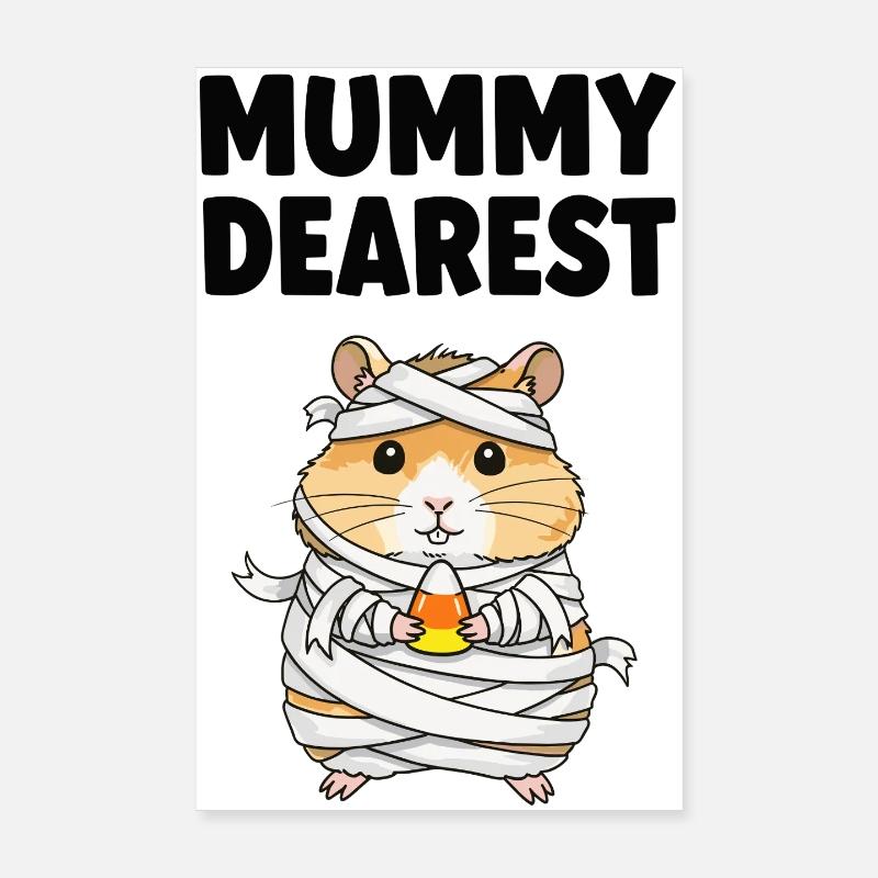 Mama liebster Hamster mit Zuckermais Poster 20x30 cm