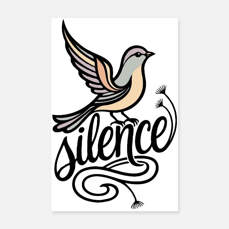Silence birth Poster 8" x 12" (20x30 cm)