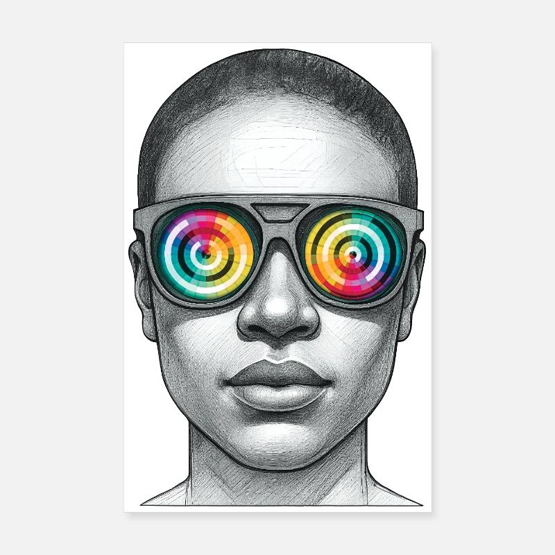 RAINBOW VISION - geek & scifi Poster 20 x 30 cm