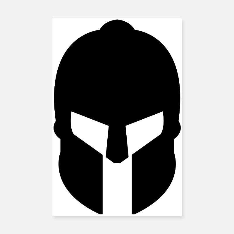 Casque spartiate Poster 20 x 30 cm