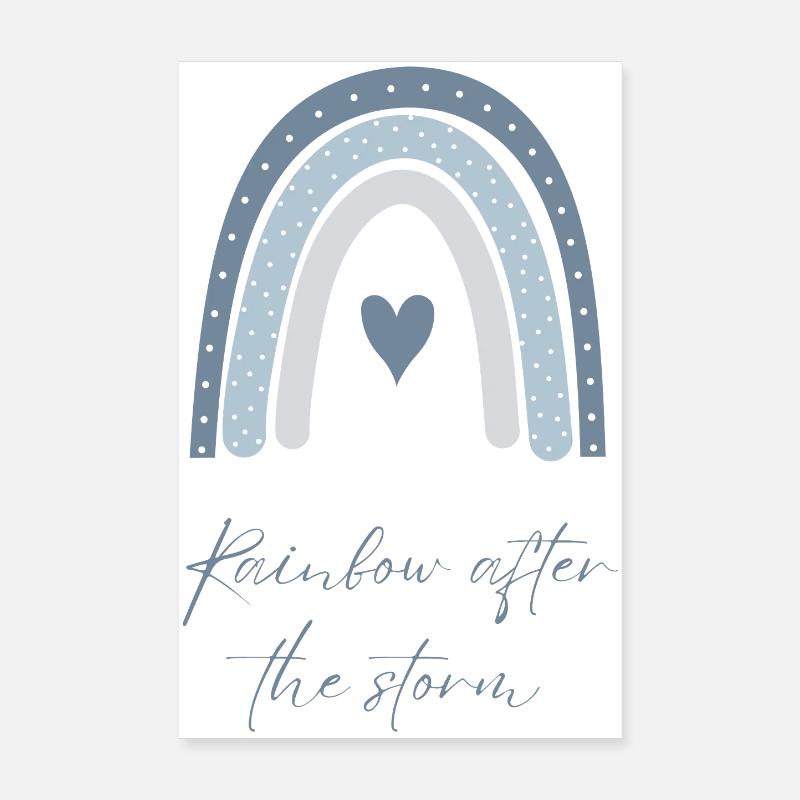 Rainbow after the Storm – Hope & Love Poster 8" x 12" (20x30 cm)