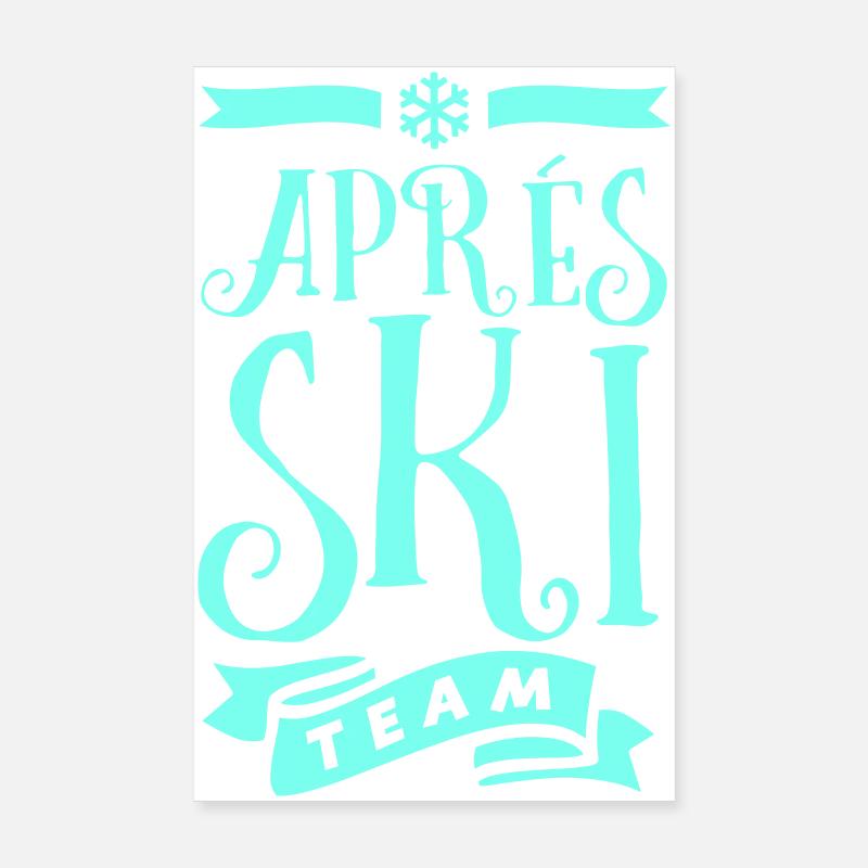 Emblème de l’équipe Après Ski Poster 20 x 30 cm