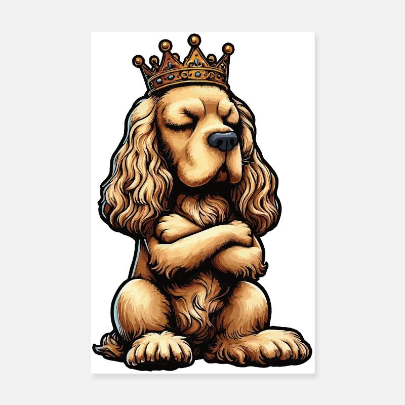 Cocker Spaniel Cockerhund Cocker Spaniel Besitzer Poster 20x30 cm