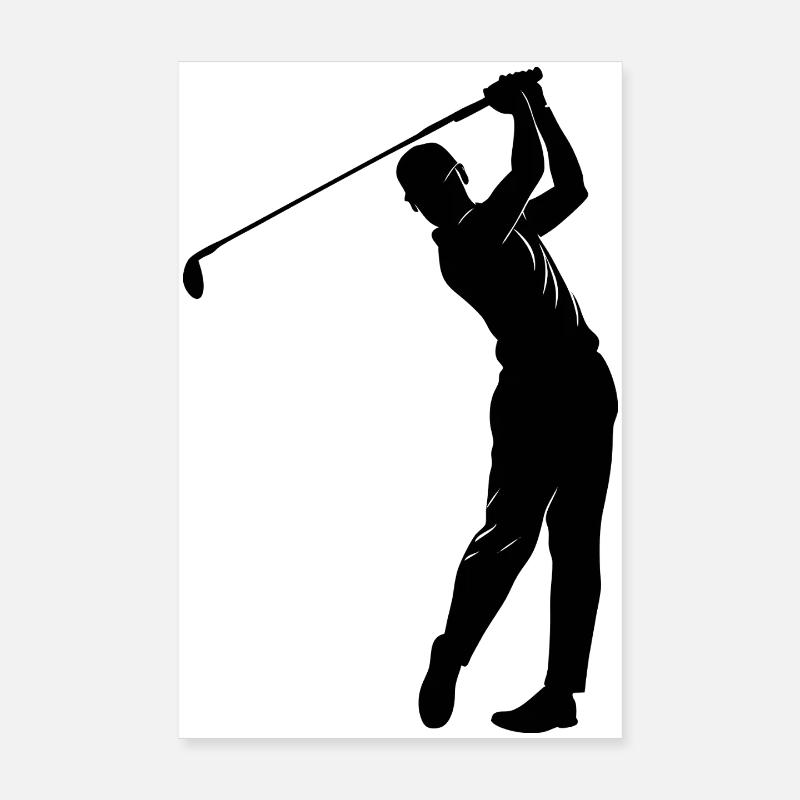 Golfer Poster 8" x 12" (20x30 cm)