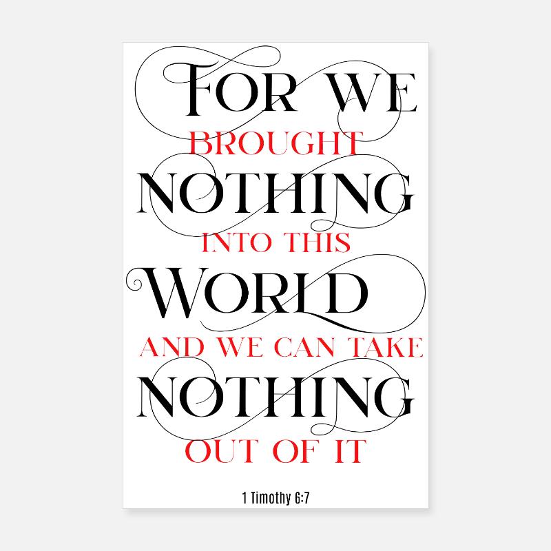 Ne prends rien Poster 20 x 30 cm