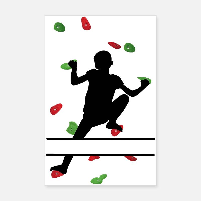Climbing Wall Kids – Custom Adventure Poster 8" x 12" (20x30 cm)