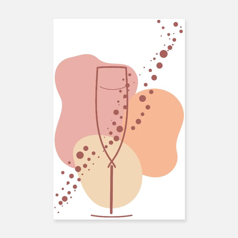 Sparkling wine lover Sparkling Aura Poster 8" x 12" (20x30 cm)