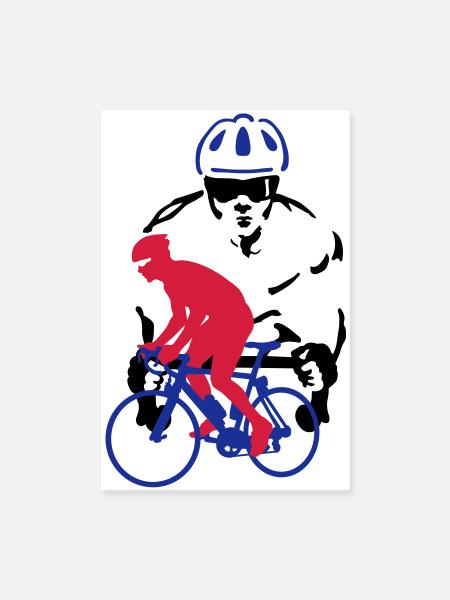 Rennrad - Poster 8" x 12" (20x30 cm) - white - Front