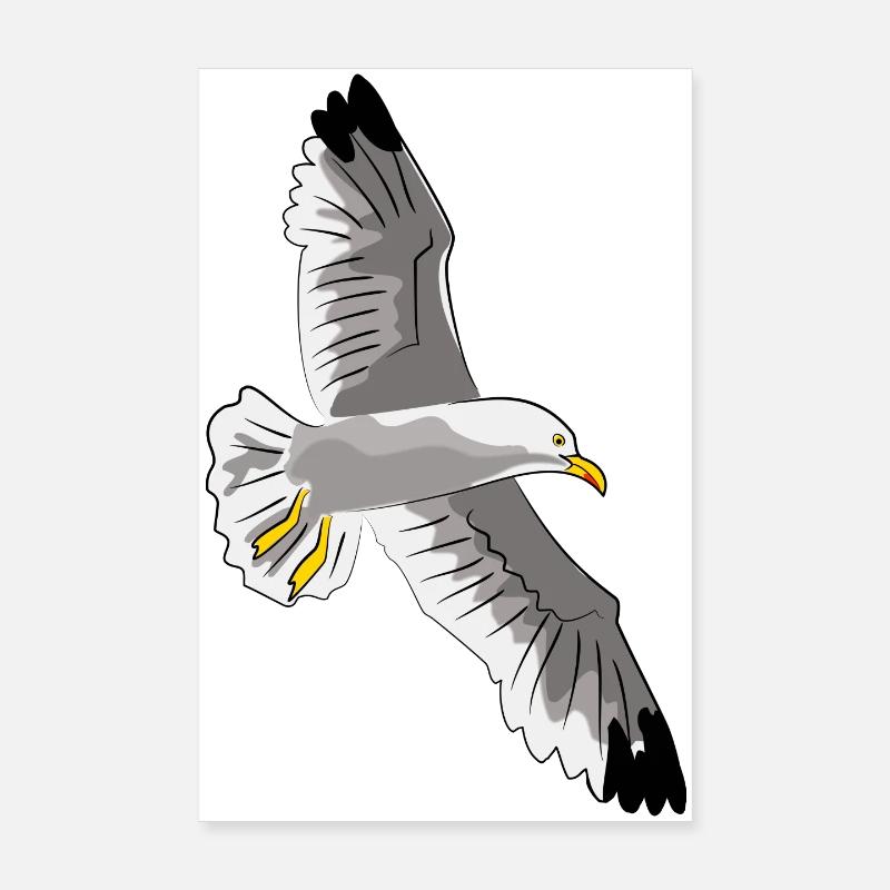 mouette Poster 20 x 30 cm