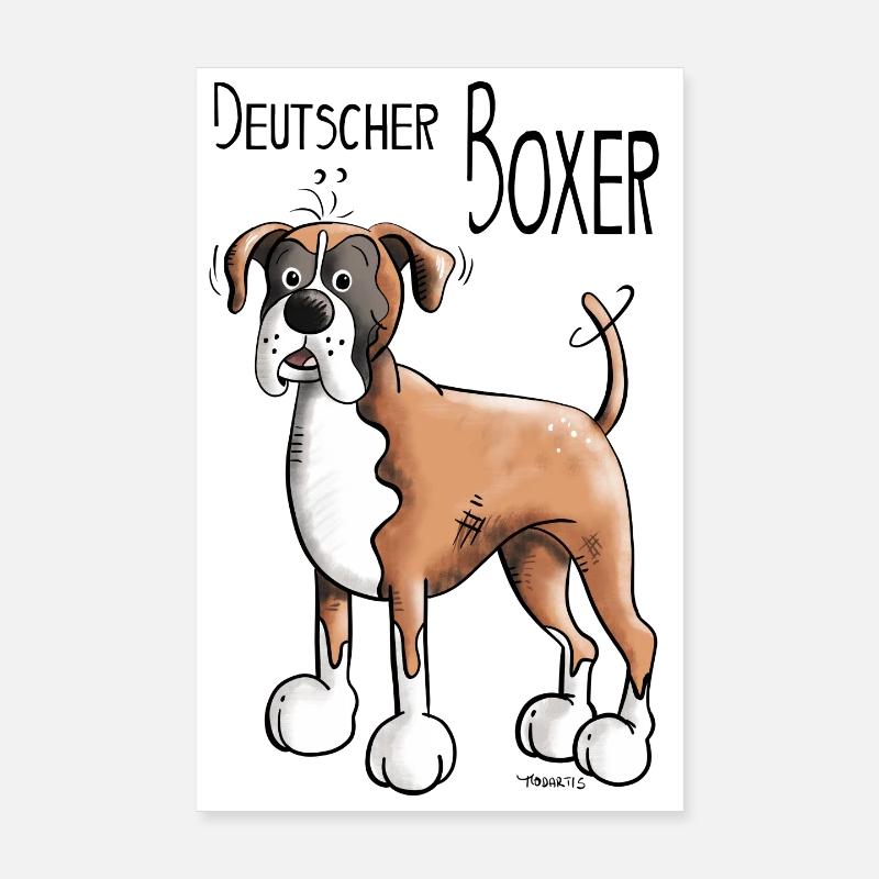 Deutscher Boxer Poster 20x30 cm