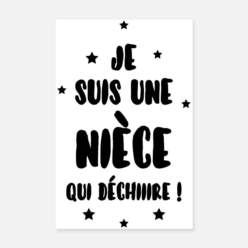 Nièce / Neveu / Oncle / Tante Poster 20 x 30 cm
