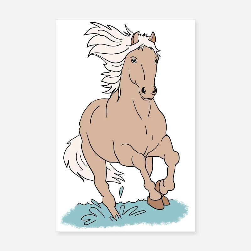 Chevaux de cheval Poster 20 x 30 cm