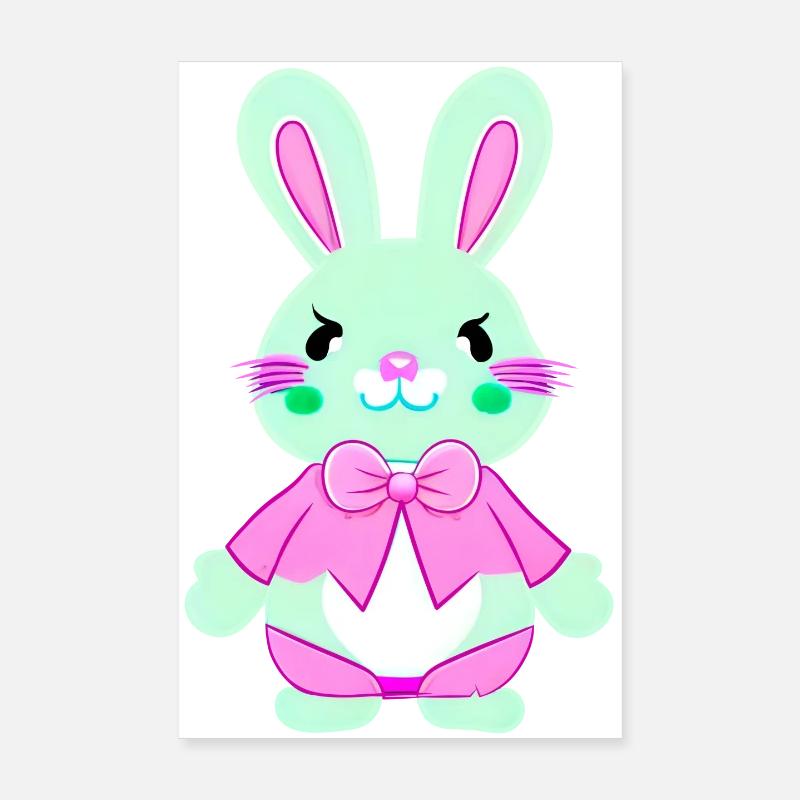 nedlcher Easter Bunny Poster 8" x 12" (20x30 cm)