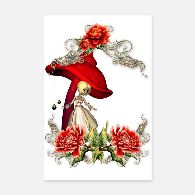 Fée mignonne Poster 20 x 30 cm