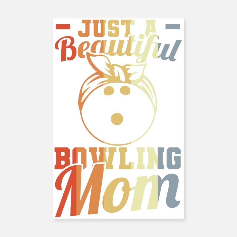 Maman Bowling Poster 20 x 30 cm